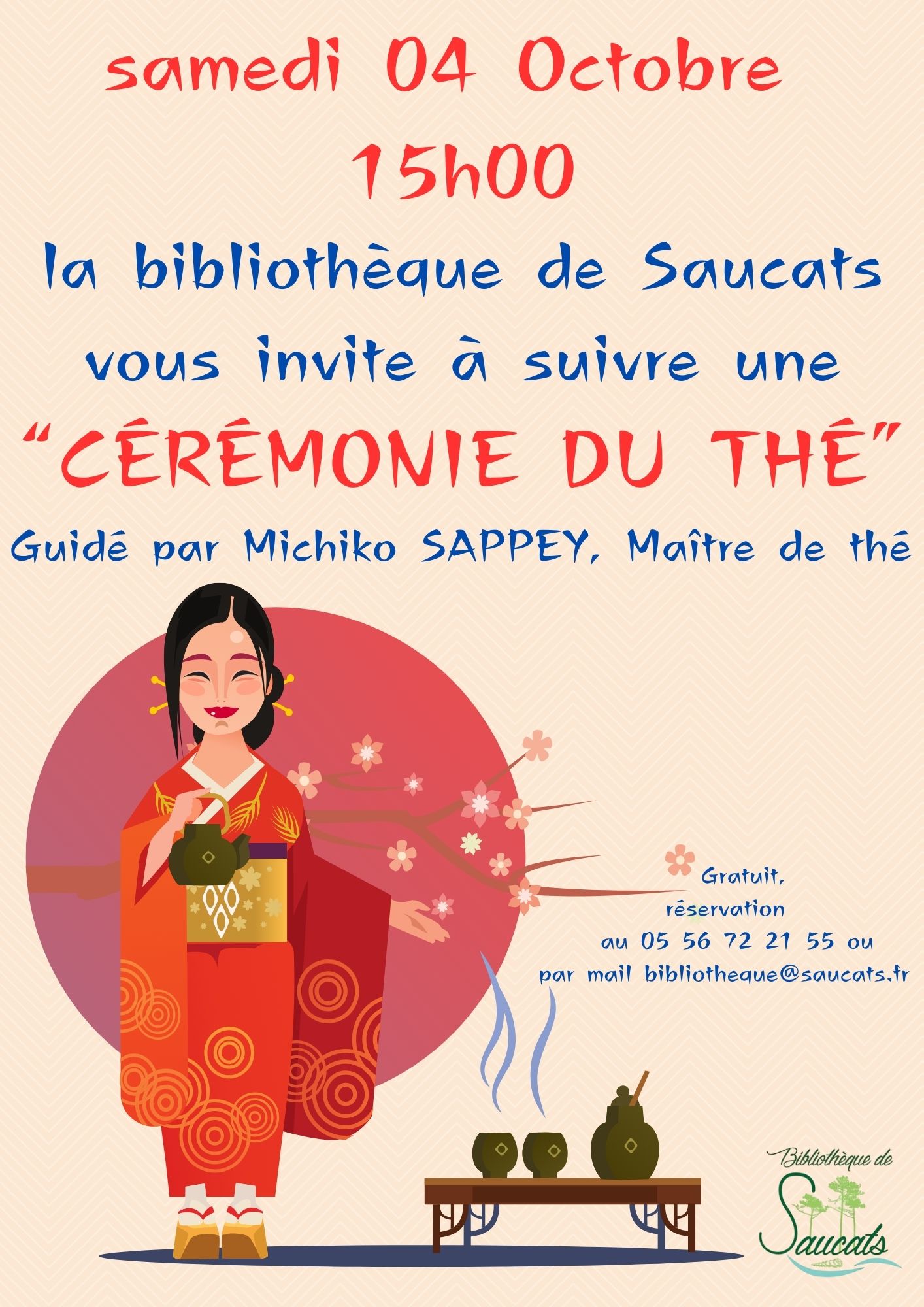 Bibliothèque : Cérémonie du Thé