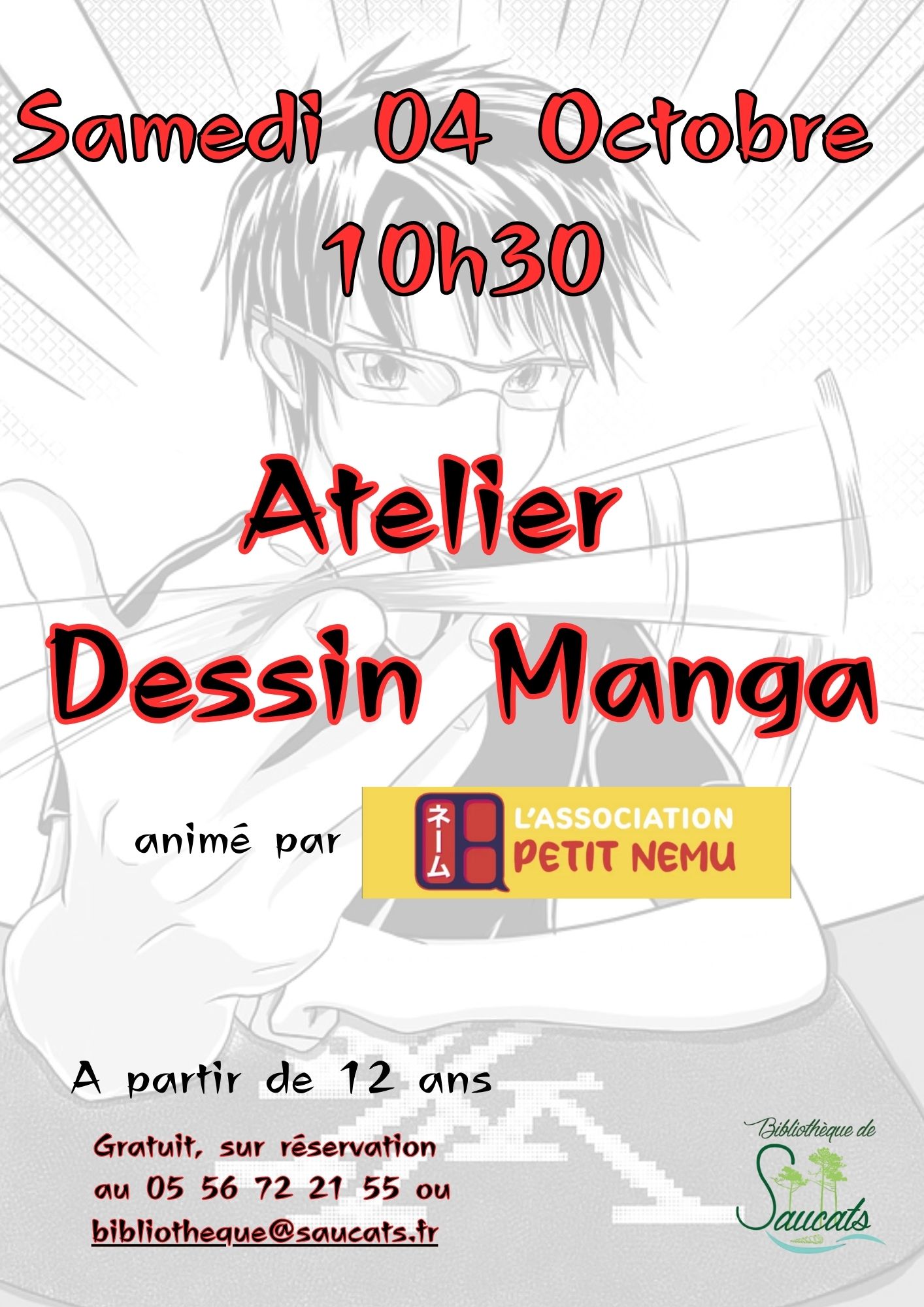 Bibliothèque : Atelier dessin Manga