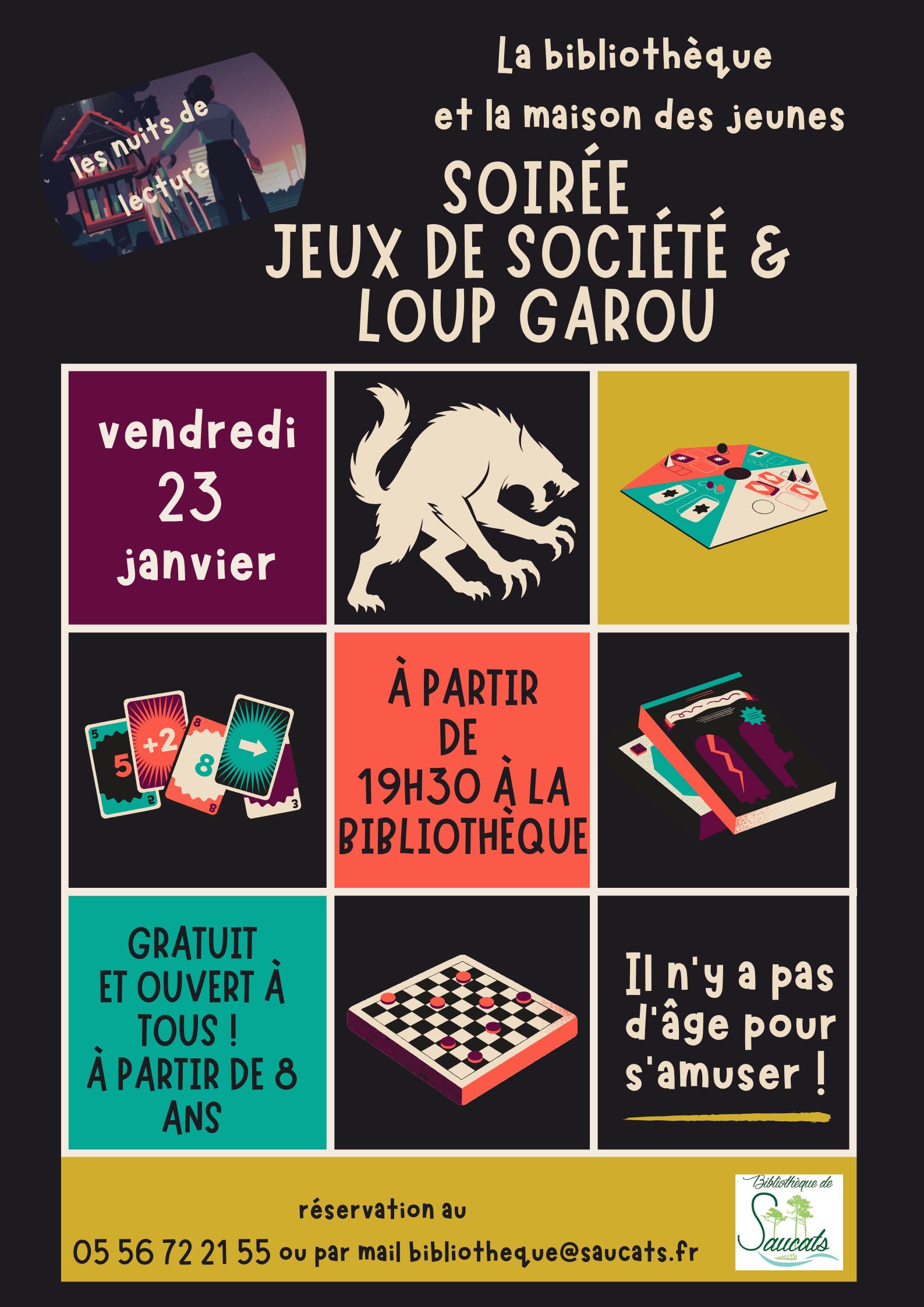 Soirée jeux de société et Loup garou