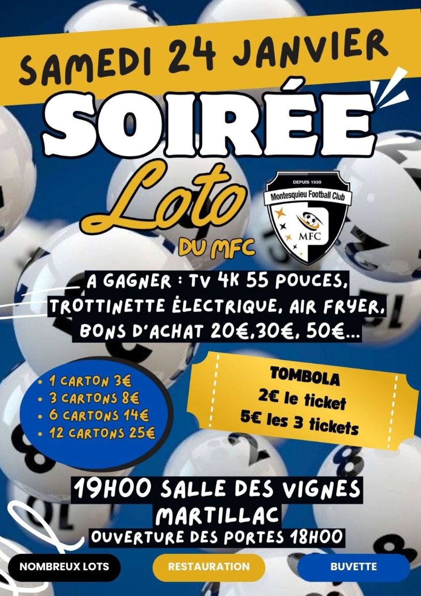 Soirée loto du MFC