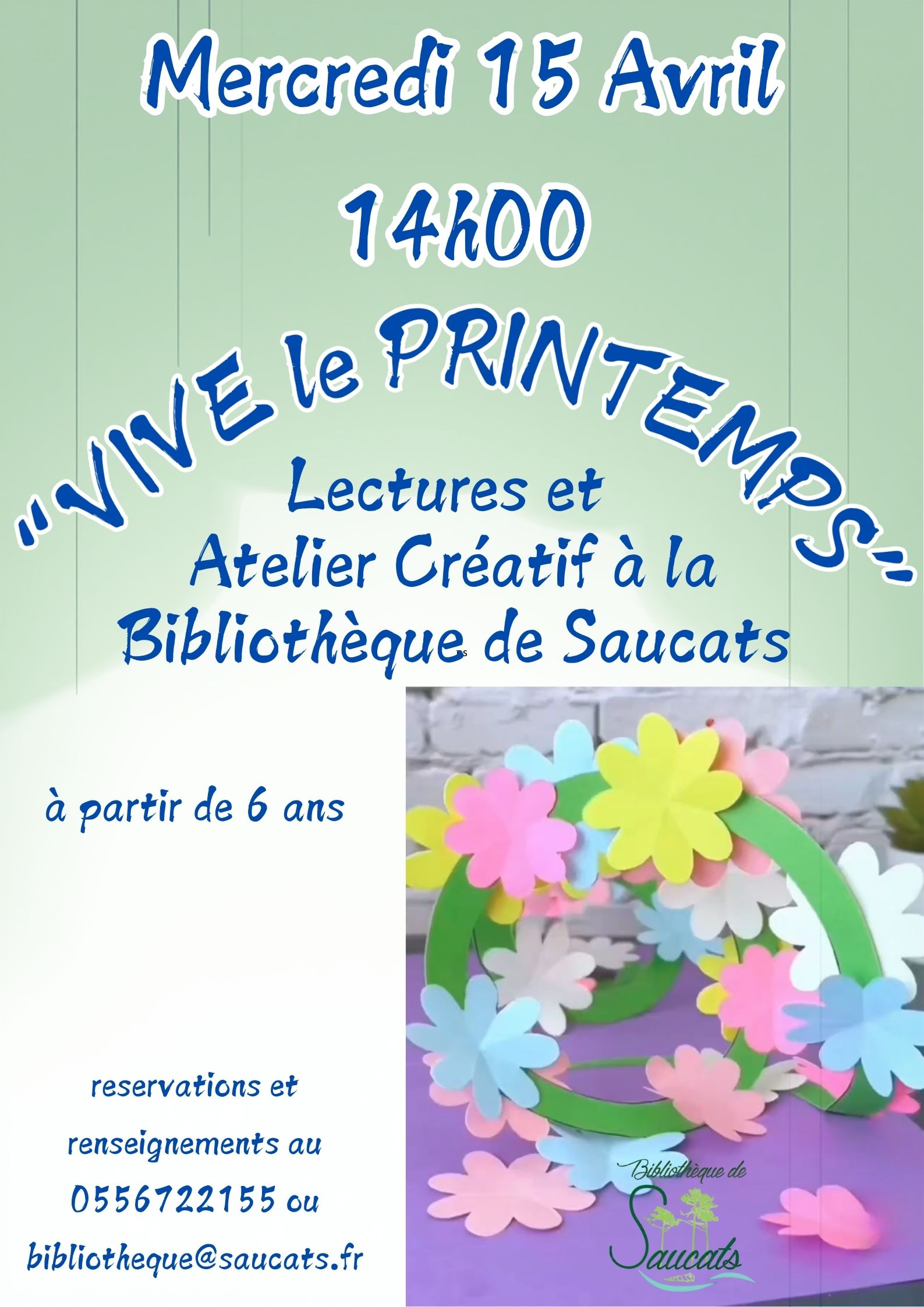 Bibliothèque : lectures et atelier créatif