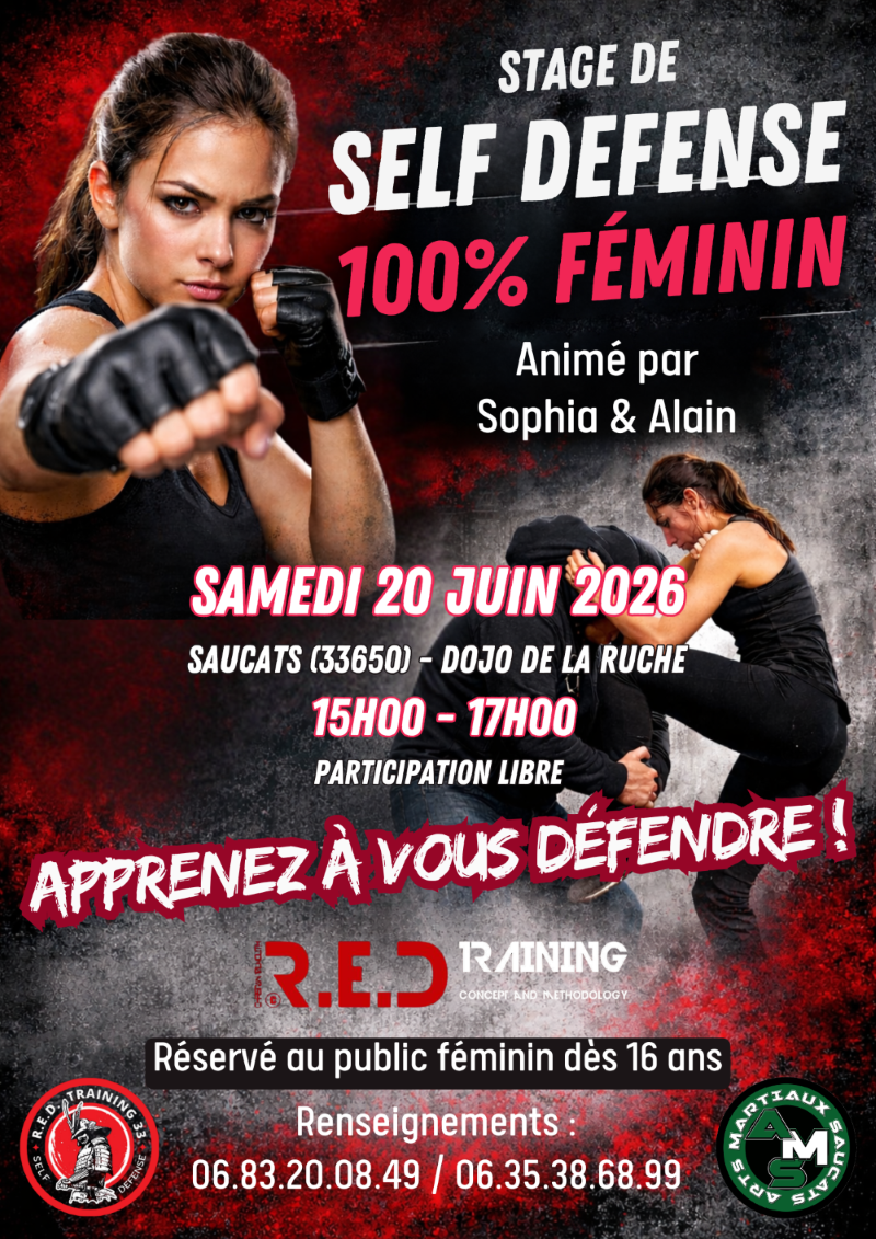 Stage SELF DEFENSE 100% FEMININ