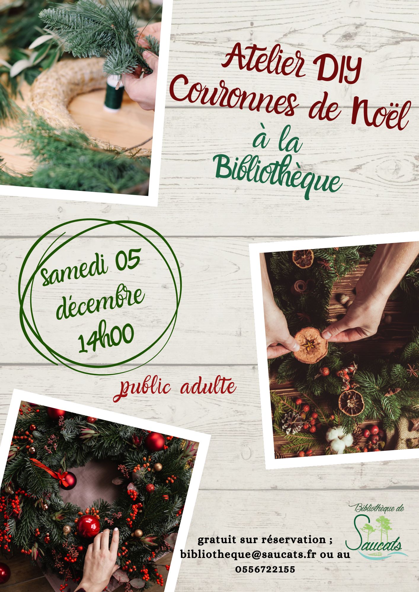 Bibliothèque : Atelier DIY Noël