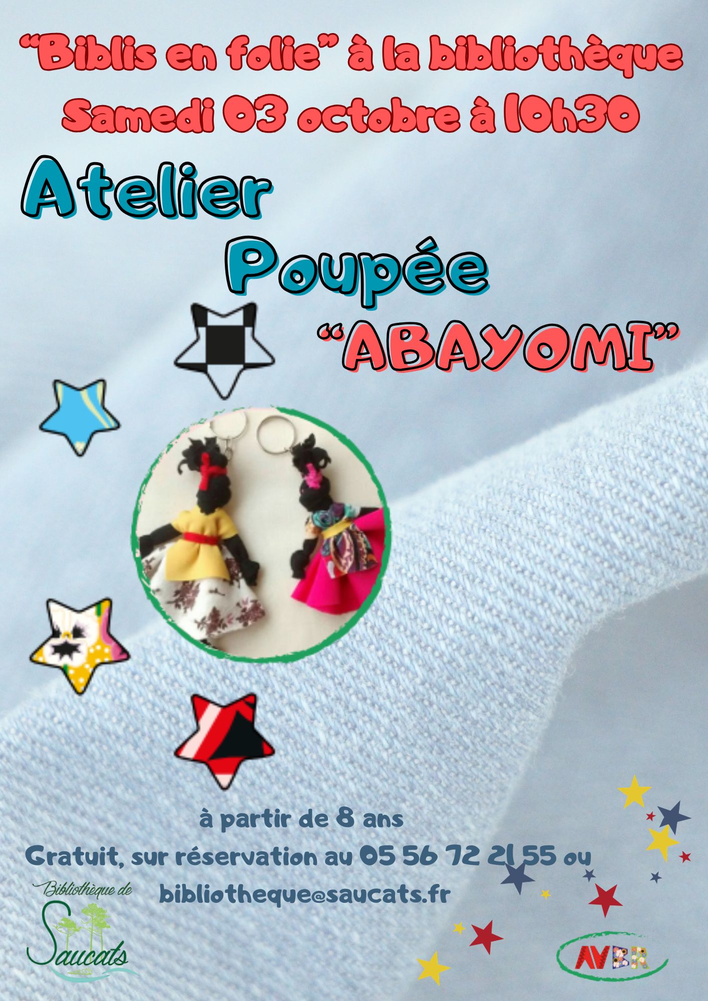 Bibliothèque : Atelier créatif "Poupée Abayomi"