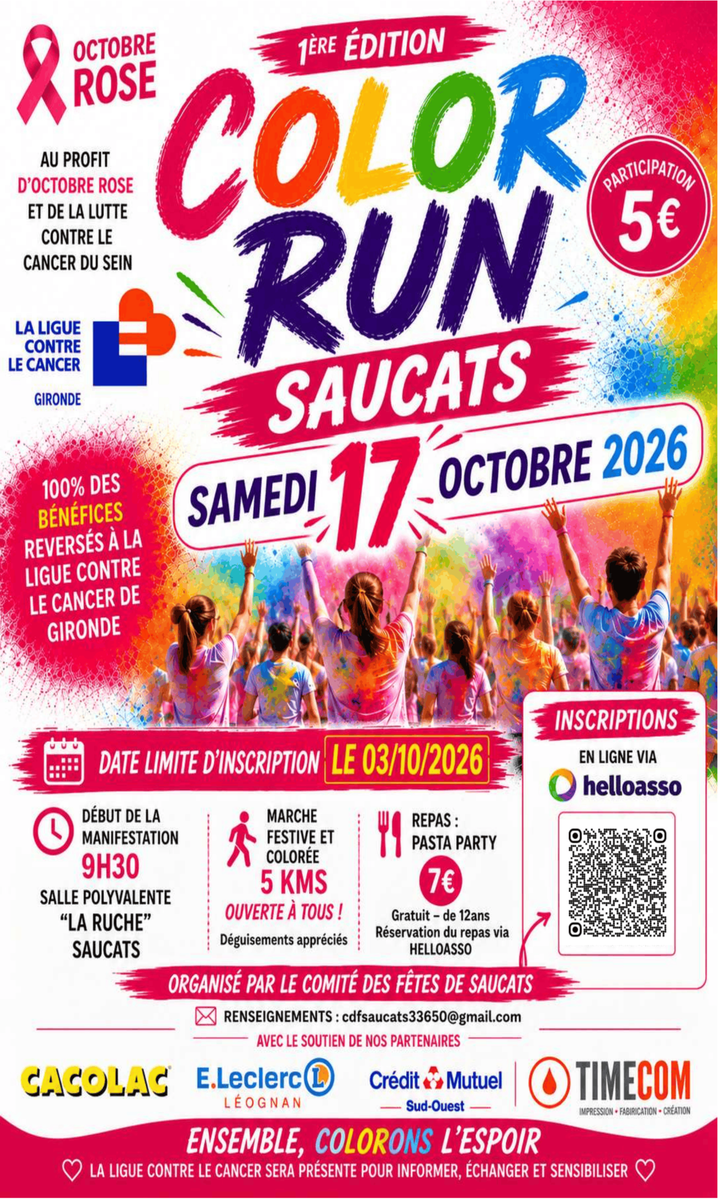 Color run, la marche solidaire colorée