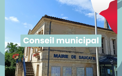 📢 Conseil municipal – Mardi 3 novembre